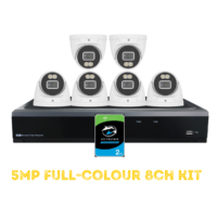 LA Vision 5MP Full-Colour 8CH Security Camera System Kit.